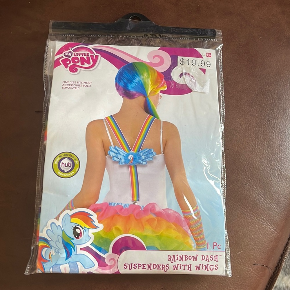 My Little Pony Rainbow Dash suspenders with wings